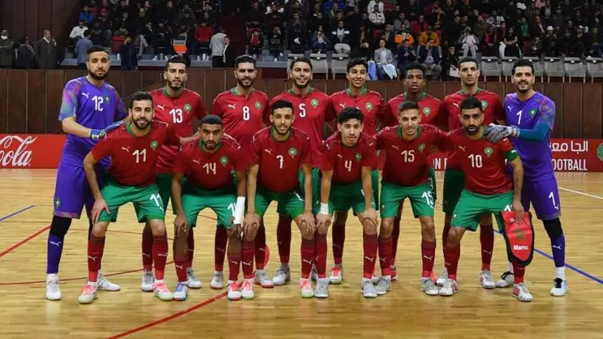  المنتخب الوطني داخل القاعة في المركز الثامن عالميا