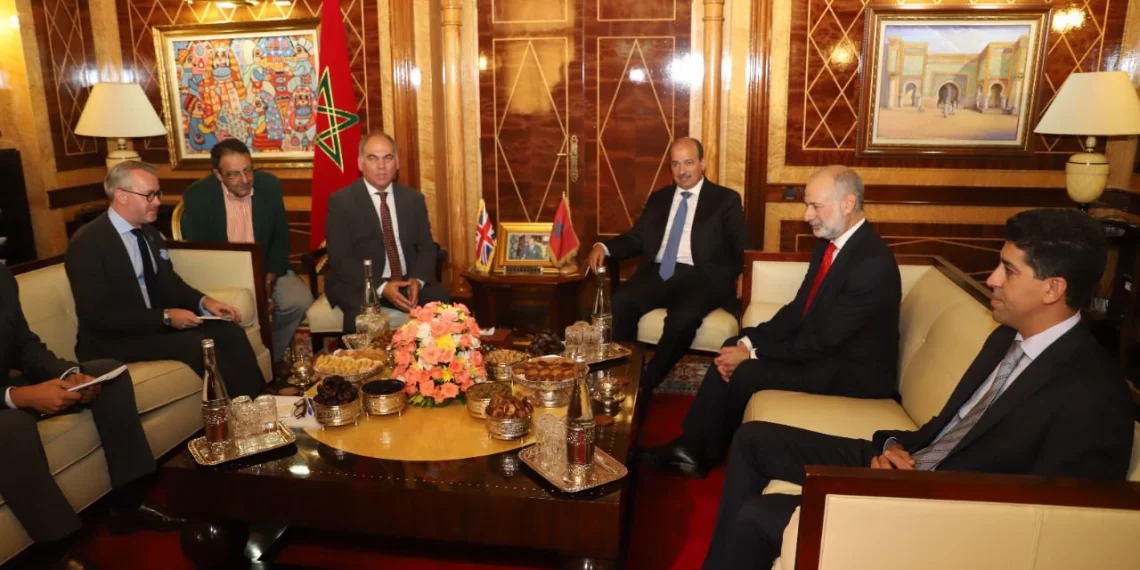 ميارة يطلع وفدا بريطانيا عن أعمال مجلس المستشارين