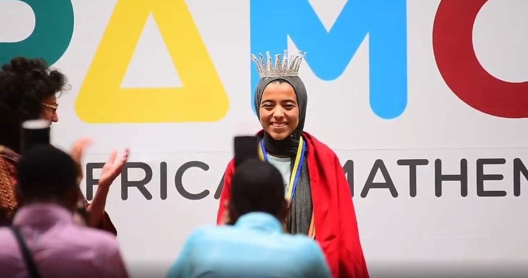 هبة الفرشيوي ابنة بيوكرى تتوج بلقب ملكة الرياضيات في إفريقيا