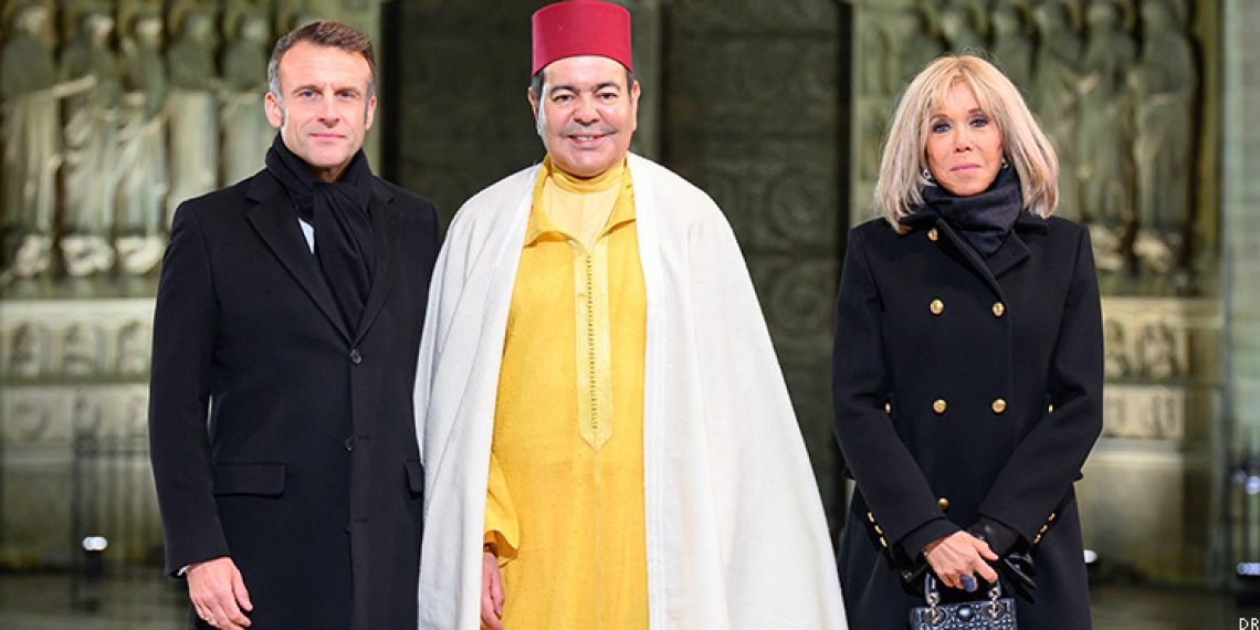 نوتردام دو باريس: الأمير مولاي رشيد يقدم وجبة عشاء مقدمة من الرئيس الفرنسي والسيدة بريجيت ماكرون