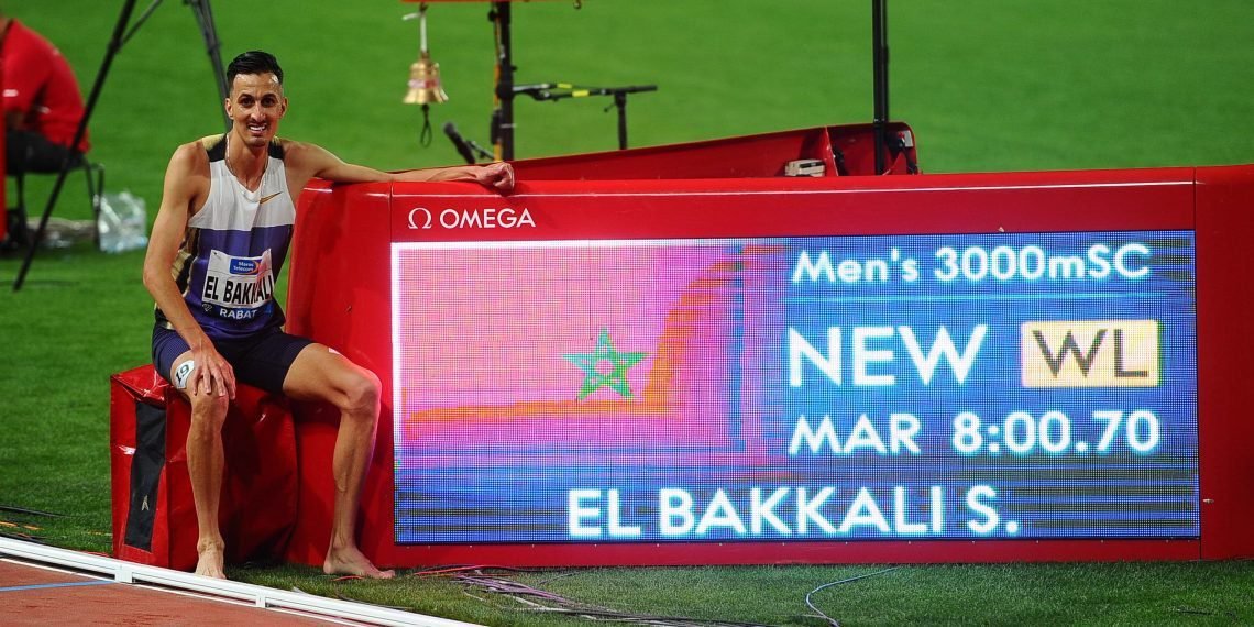 سفيان البقالي يتألق في ملتقى محمد السادس ويحقق أفضل توقيت عالمي في سباق 3000 م موانع