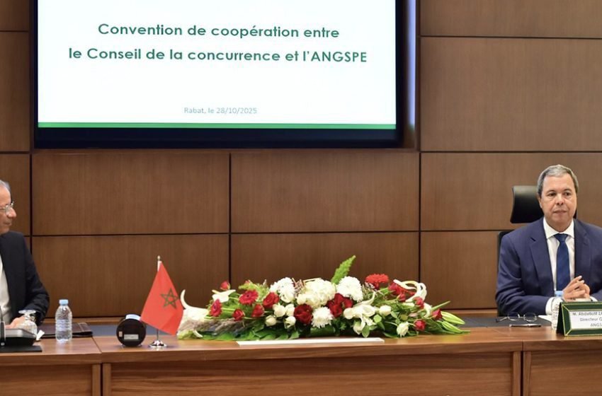  مجلس المنافسة والوكالة الوطنية للتدبير الاستراتيجي لمساهمات الدولة يوقعان اتفاقية لتعزيز الشفافية والمنافسة الحرة