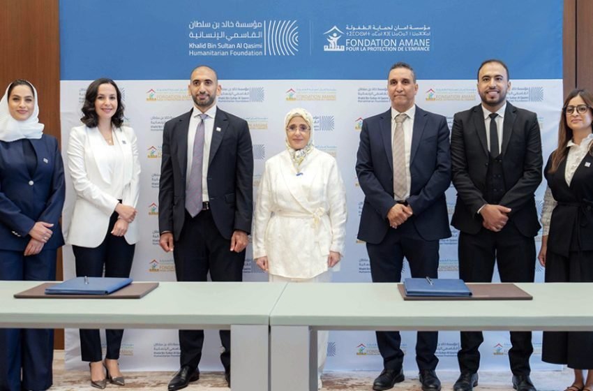  جواهر القاسمي تطلق من المغرب مبادرات إنسانية جديدة لتعزيز الحماية المجتمعية للأطفال ضمن مهمة إنسانية تقودها سموها بالمملكة المغربية